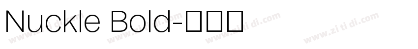 Nuckle Bold字体转换